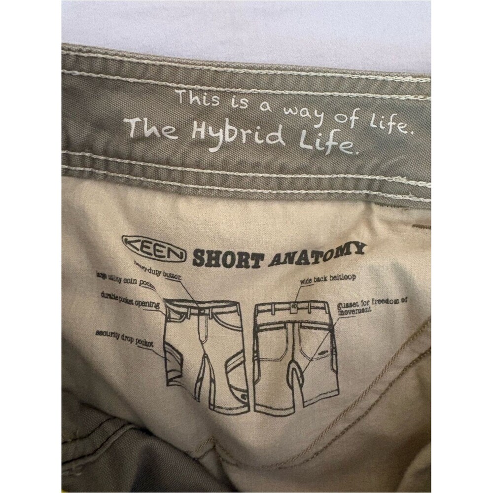 KEEN Hybrid Life Utility Cargo Hiking Shorts Tan Women’s Size 8 - Picture 7 of 16